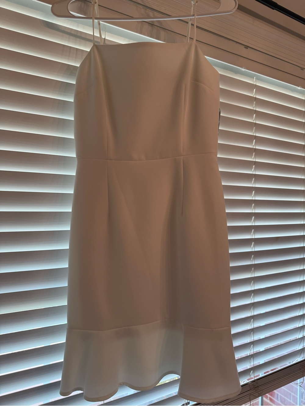 Gianni Bini Ivory Spaghetti-Strap Mini Dress